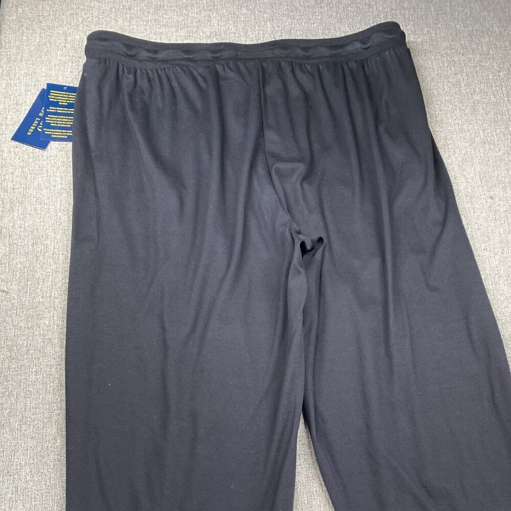 Polo Ralph Lauren Luxury Mercerized Pajama Pants Men's Large Black Sleepwear NWT - Picture 7 of 12